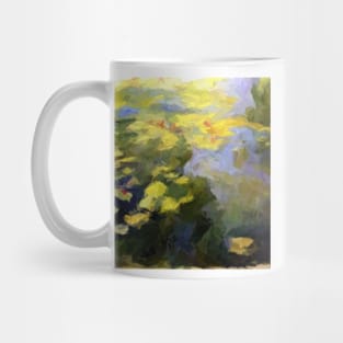 water lilies abstract impressionist Mug